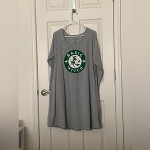 Basic witch long sleeve dress